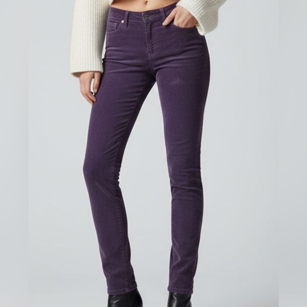 Lucky Brand Violet Corduroy Trousers Pants 70s Y2k Rare Unique